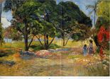 Поль Гоген Пейзаж с тремя деревьями-1892